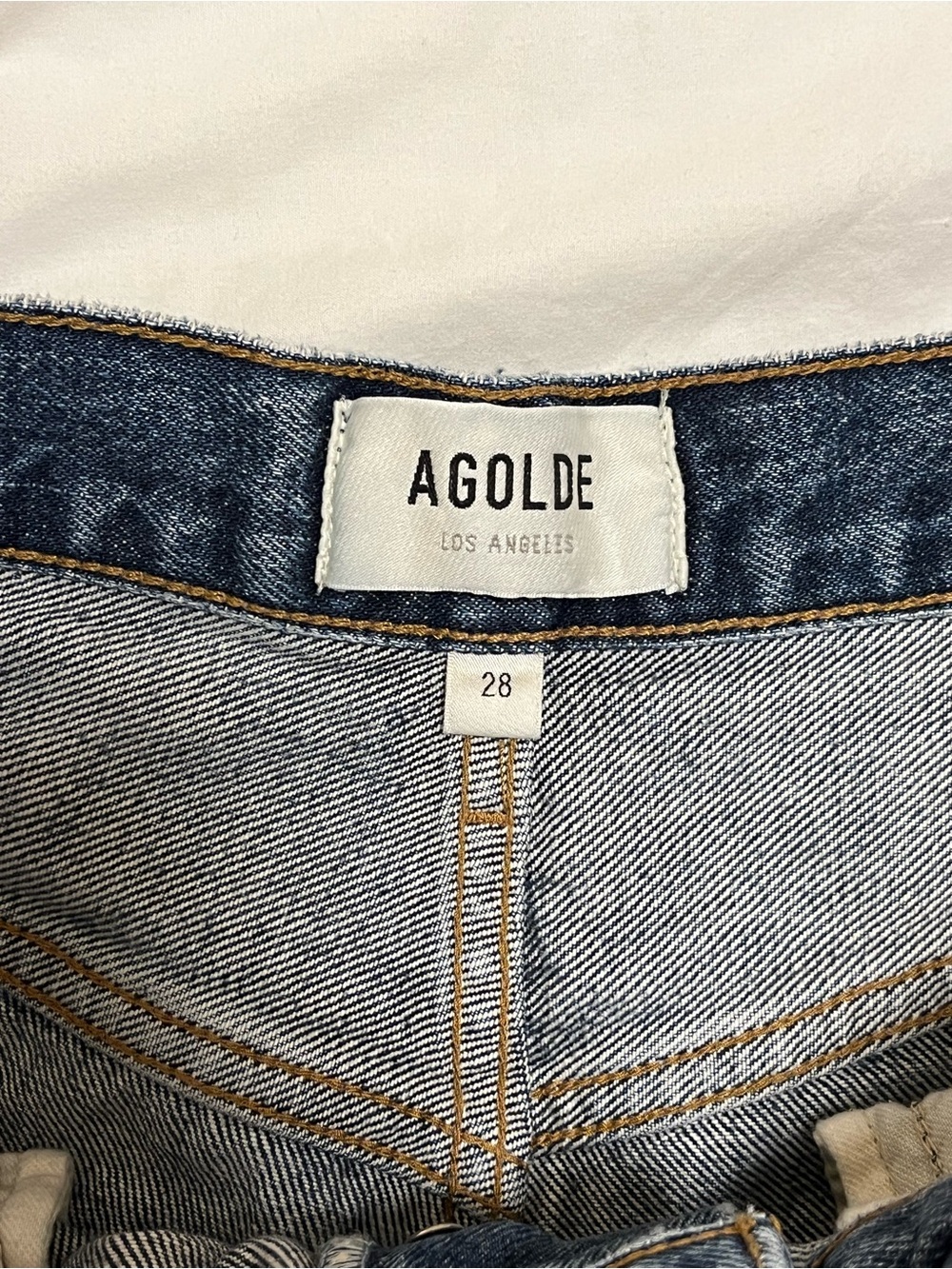 Agolde Dame Wide Leg Jeans with cuff - Picture 5 of 7